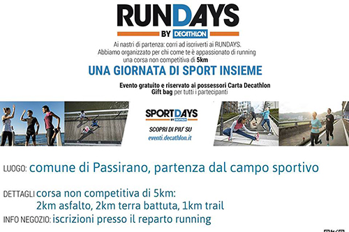 18 Marzo: Rundays a Passirano
