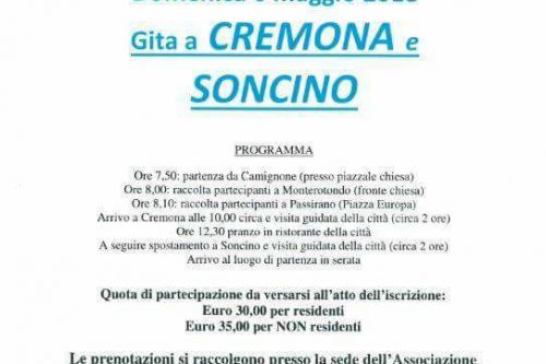 6 Maggio | Gita a Cremona e Soncino