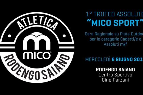 6 Giugno | Primo Trofeo “Mico Sport” su Pista Outdoor
