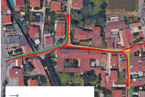 Modifica alla viabilità della frazione Casaglio Modifica alla viabilità della frazione Casaglio
