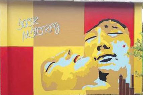 Ronco di Gussago: la street art celebra Igor Mitoraj