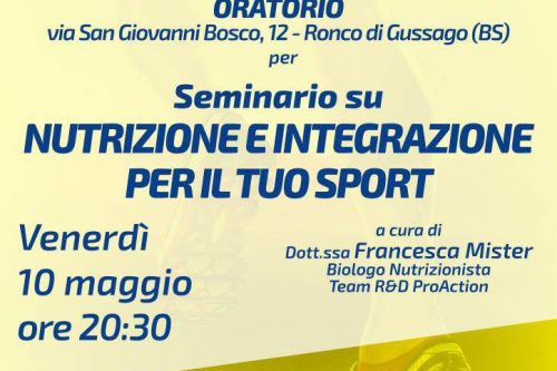 Stasera appuntamento con…la nutrizione!