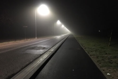 Piste ciclopedonali arricchite dai led. Un tragitto più sicuro.