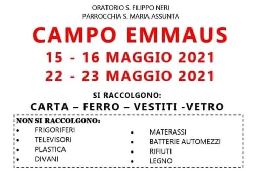 Gussago: il 22 e 23 raccolta per Campo Emmaus
