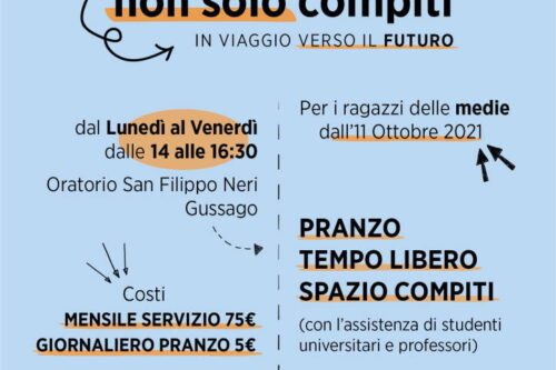 All’oratorio di Gussago “non solo compiti” All’oratorio di Gussago “non solo compiti”