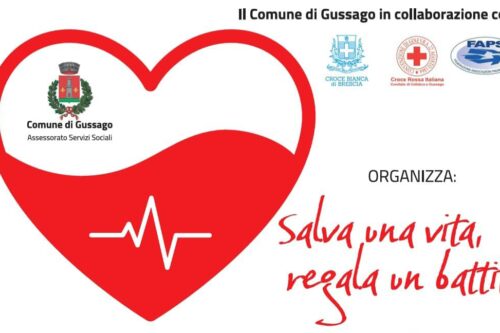 Corso Defibrillatore Comune di Gussago: appuntamento aperto a tutti